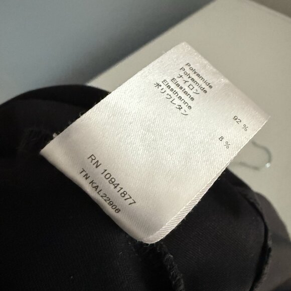 Anne Fontaine Cold Shoulder Top Size 38 Black Stretch Knit Y2K - Picture 8 of 8